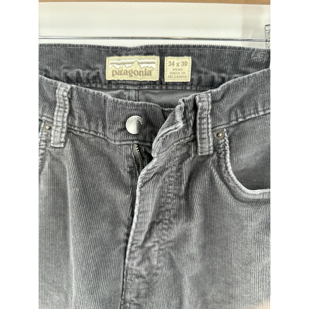 Patagonia Corduroy Pants Mens 34x30 Straight Fit  Forge Grey